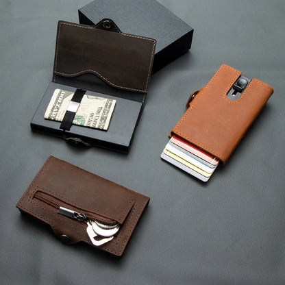 SlimShield Leather Smart Wallet